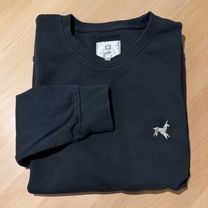 A-dam Brand Dark Teal Crewneck Sweatshirt with Unicorn Embroidery Men’s M